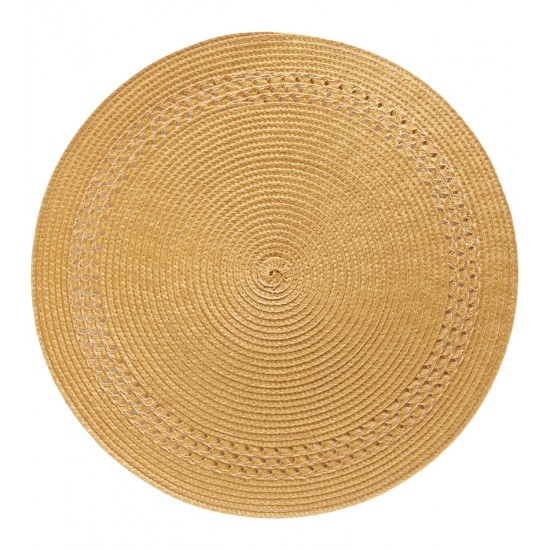 Lugar Americano 38cm Dourado Escuro Poliéster  